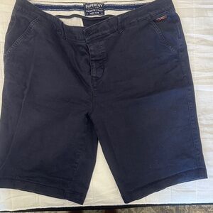Superdry Navy Blue Chino Bermuda Shorts